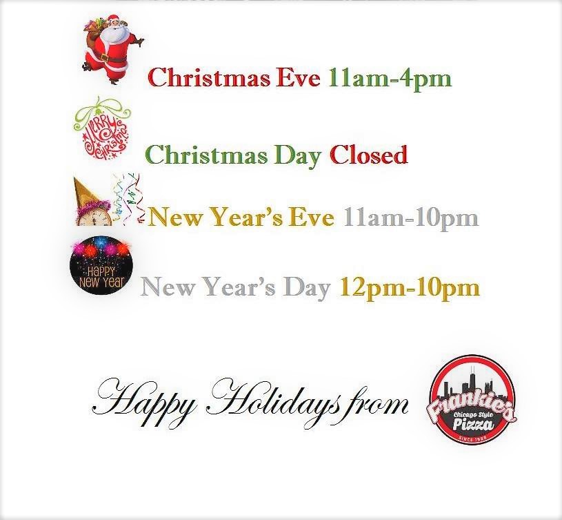 Holiday hours sign