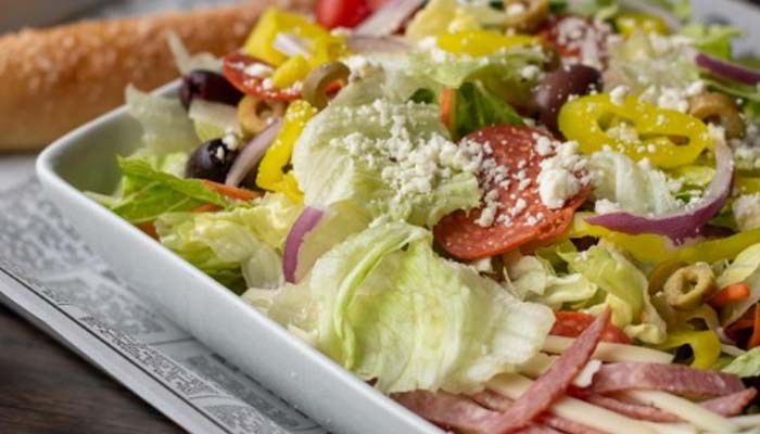 Frankie's Chicago Style Pizza restaurant in Maple Grove, MN serves the best antipasto salad