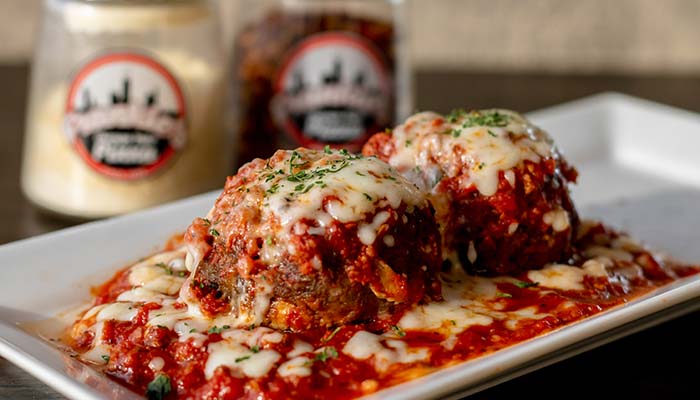 Frankie's Chicago Style Pizza restaurant in Maple Grove, MN Italian meatballs appetizer