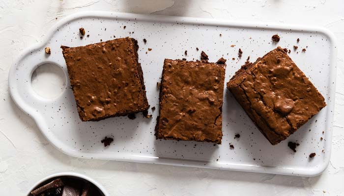 Frankie's Chicago Style Pizza restaurant in Maple Grove, MN serves the best fudge brownie dessert