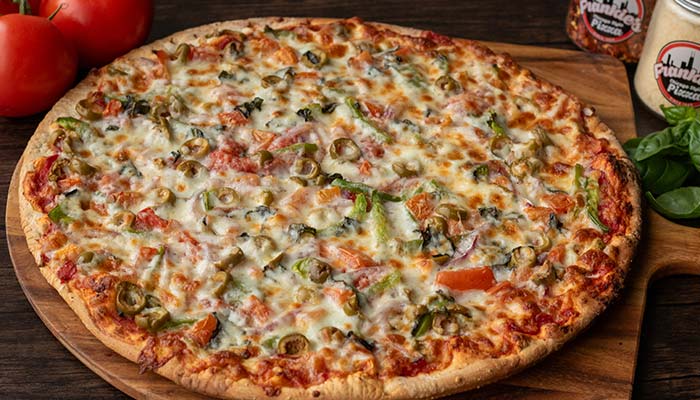 Frankie's Chicago Style Pizza restaurant in Maple Grove, MN serves the Italian Garden pizza