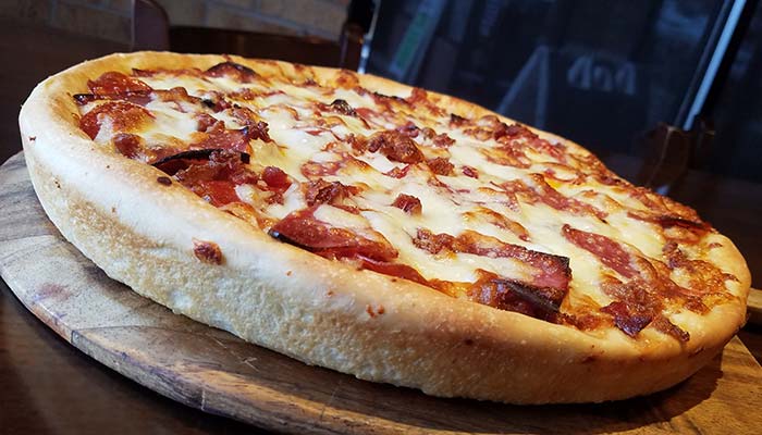 Frankie's Chicago Style Pizza restaurant in Maple Grove, MN serves the porker pizza